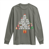 Funny Christmas Movie Long Sleeve Shirt Its A Bit Nipply Out Nipply Out Xmas Vacation Holiday - Wonder Print Shop