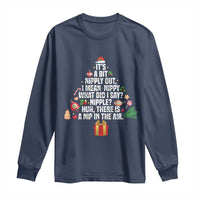 Funny Christmas Movie Long Sleeve Shirt Its A Bit Nipply Out Nipply Out Xmas Vacation Holiday - Wonder Print Shop