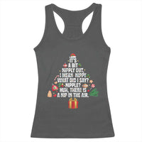 Funny Christmas Movie Racerback Tank Top Its A Bit Nipply Out Nipply Out Xmas Vacation Holiday - Wonder Print Shop