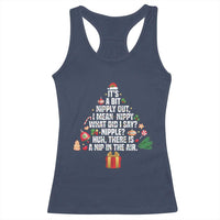 Funny Christmas Movie Racerback Tank Top Its A Bit Nipply Out Nipply Out Xmas Vacation Holiday - Wonder Print Shop