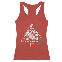 Funny Christmas Movie Racerback Tank Top Its A Bit Nipply Out Nipply Out Xmas Vacation Holiday - Wonder Print Shop