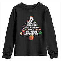 Funny Christmas Movie Youth Sweatshirt Its A Bit Nipply Out Nipply Out Xmas Vacation Holiday - Wonder Print Shop