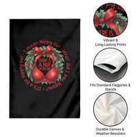 Funny Christmas Movie Garden Flag Its A Bit Nipply Out I Mean Nippy Out What Did I Say Nipple - Wonder Print Shop