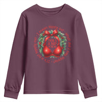 Funny Christmas Movie Youth Sweatshirt Its A Bit Nipply Out I Mean Nippy Out What Did I Say Nipple - Wonder Print Shop