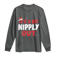 Funny Christmas Movie Long Sleeve Shirt It's A Bit Nipply Out Xmas Vacation Holiday - Wonder Print Shop