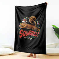 Funny Christmas Squirrel Throw Blanket Xmas Vacation Holiday Movie - Wonder Print Shop