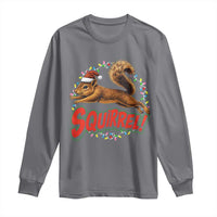 Funny Christmas Squirrel Long Sleeve Shirt Xmas Vacation Holiday Movie - Wonder Print Shop