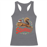 Funny Christmas Squirrel Racerback Tank Top Xmas Vacation Holiday Movie - Wonder Print Shop