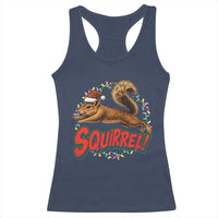 Funny Christmas Squirrel Racerback Tank Top Xmas Vacation Holiday Movie - Wonder Print Shop