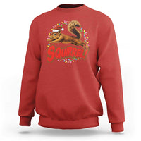 Funny Christmas Squirrel Sweatshirt Xmas Vacation Holiday Movie - Wonder Print Shop