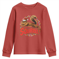Funny Christmas Squirrel Youth Sweatshirt Xmas Vacation Holiday Movie - Wonder Print Shop