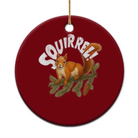 Funny Christmas Squirrel Ceramic Ornament Xmas Vacation Holiday Movie Pine Tree - Wonder Print Shop