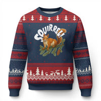 Funny Xmas Squirrel Ugly Christmas Sweater Xmas Vacation Holiday Movie Pine Tree - Wonder Print Shop