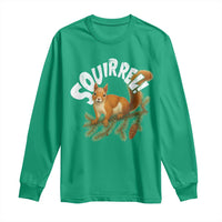 Funny Christmas Squirrel Long Sleeve Shirt Xmas Vacation Holiday Movie Pine Tree - Wonder Print Shop