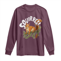 Funny Christmas Squirrel Long Sleeve Shirt Xmas Vacation Holiday Movie Pine Tree - Wonder Print Shop