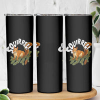 Funny Christmas Squirrel Skinny Tumbler Xmas Vacation Holiday Movie Pine Tree - Wonder Print Shop