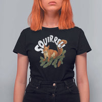 Funny Christmas Squirrel T Shirt For Women Xmas Vacation Holiday Movie Pine Tree - Wonder Print Shop