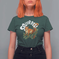 Funny Christmas Squirrel T Shirt For Women Xmas Vacation Holiday Movie Pine Tree - Wonder Print Shop
