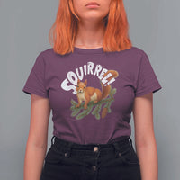Funny Christmas Squirrel T Shirt For Women Xmas Vacation Holiday Movie Pine Tree - Wonder Print Shop