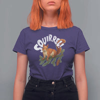 Funny Christmas Squirrel T Shirt For Women Xmas Vacation Holiday Movie Pine Tree - Wonder Print Shop