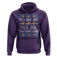 Funny Jewish Hanukkah Hoodie I Am A Bad Jew I Am A Jew That Does Good - Wonder Print Shop