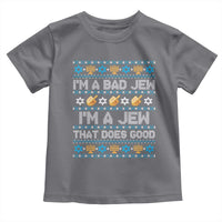 Funny Jewish Hanukkah Toddler T Shirt I Am A Bad Jew I Am A Jew That Does Good - Wonder Print Shop