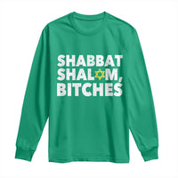 Funny Hanukkah Shabbat Shalom Bitches Long Sleeve Shirt Star Of David - Wonder Print Shop