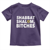 Funny Hanukkah Shabbat Shalom Bitches Toddler T Shirt Star Of David - Wonder Print Shop