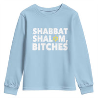 Funny Hanukkah Shabbat Shalom Bitches Youth Sweatshirt Star Of David - Wonder Print Shop