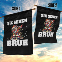 Funny Christmas 67 Six Seven Bruh Garden Flag Dabbing Santa - Wonder Print Shop