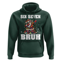 Funny Christmas 67 Six Seven Bruh Hoodie Dabbing Santa - Wonder Print Shop