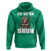 Funny Christmas 67 Six Seven Bruh Hoodie Dabbing Santa - Wonder Print Shop