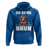 Funny Christmas 67 Six Seven Bruh Hoodie Dabbing Santa - Wonder Print Shop