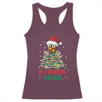 Funny 67 Christmas Racerback Tank Top 6 7 Plates Later Xmas Dinner Turkey - Wonder Print Shop
