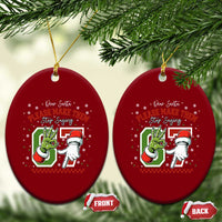 Funny Dear Santa Please Make Them Stop Saying 67 Christmas Ceramic Ornament Six Seven Meme Xmas - Wonder Print Shop