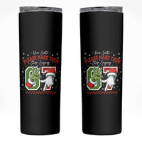Funny Dear Santa Please Make Them Stop Saying 67 Christmas Skinny Tumbler Six Seven Meme Xmas - Wonder Print Shop