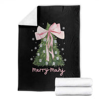Funny Christmas Mahjong Throw Blanket Merry Mahj Xmas Tree Gambling Chinese Game - Wonder Print Shop