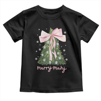 Funny Christmas Mahjong Toddler T Shirt Merry Mahj Xmas Tree Gambling Chinese Game - Wonder Print Shop
