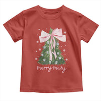 Funny Christmas Mahjong Toddler T Shirt Merry Mahj Xmas Tree Gambling Chinese Game - Wonder Print Shop