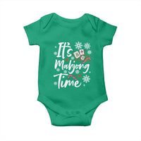 Funny Christmas Mahjong Baby Onesie It Is Mahjong Time Gambling Xmas Chinese Game - Wonder Print Shop
