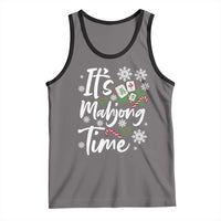 Funny Christmas Mahjong Tank Top It Is Mahjong Time Gambling Xmas Chinese Game - undefined