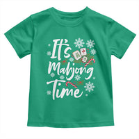 Funny Christmas Mahjong Toddler T Shirt It Is Mahjong Time Gambling Xmas Chinese Game - Wonder Print Shop