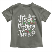 Funny Christmas Mahjong Toddler T Shirt It Is Mahjong Time Gambling Xmas Chinese Game - Wonder Print Shop