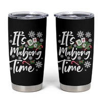 Funny Christmas Mahjong Tumbler Cup It Is Mahjong Time Gambling Xmas Chinese Game - Wonder Print Shop