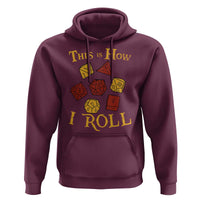 Funny RPG Tabletop Dice Hoodie This Is How I Roll Vintage D20