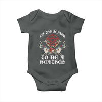 Tis The Season To Be The Heathen Baby Onesie Pagan Christmas Yule Holiday Pentagram - Wonder Print Shop