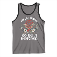 Tis The Season To Be The Heathen Tank Top Pagan Christmas Yule Holiday Pentagram - Wonder Print Shop