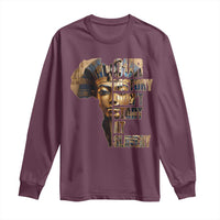 Our History Didn't Start At Slavery Long Sleeve Shirt Black History Month Ancient Egyptian
