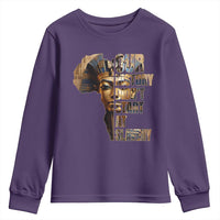Our History Didn't Start At Slavery Youth Sweatshirt Black History Month Ancient Egyptian