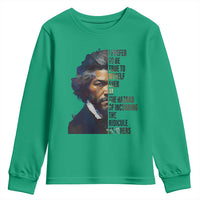 Frederick Douglass Quote Youth Sweatshirt I Prefer To Be True To Myself Even At The Hazard Of Incurring The Ridicule Of Others